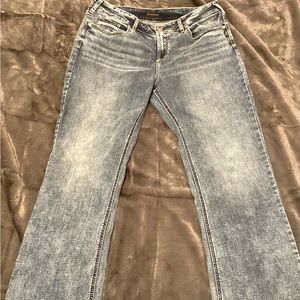 Silver Suki Bootcut Jeans.